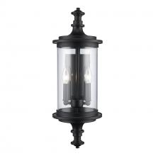 Trans Globe 51701 BK - 2LT EURO MDRN WALL LANTERN M